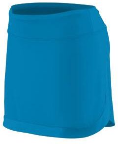Augusta Sportswear AG2410 Women's Action Color Block Skort in Power Blue/Power Blue size Small   Polyester/Spandex Blend 2410
