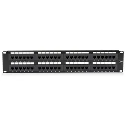 Black Box Cat5e Patch Panel 48 Port, Server Zubehör, Schwarz