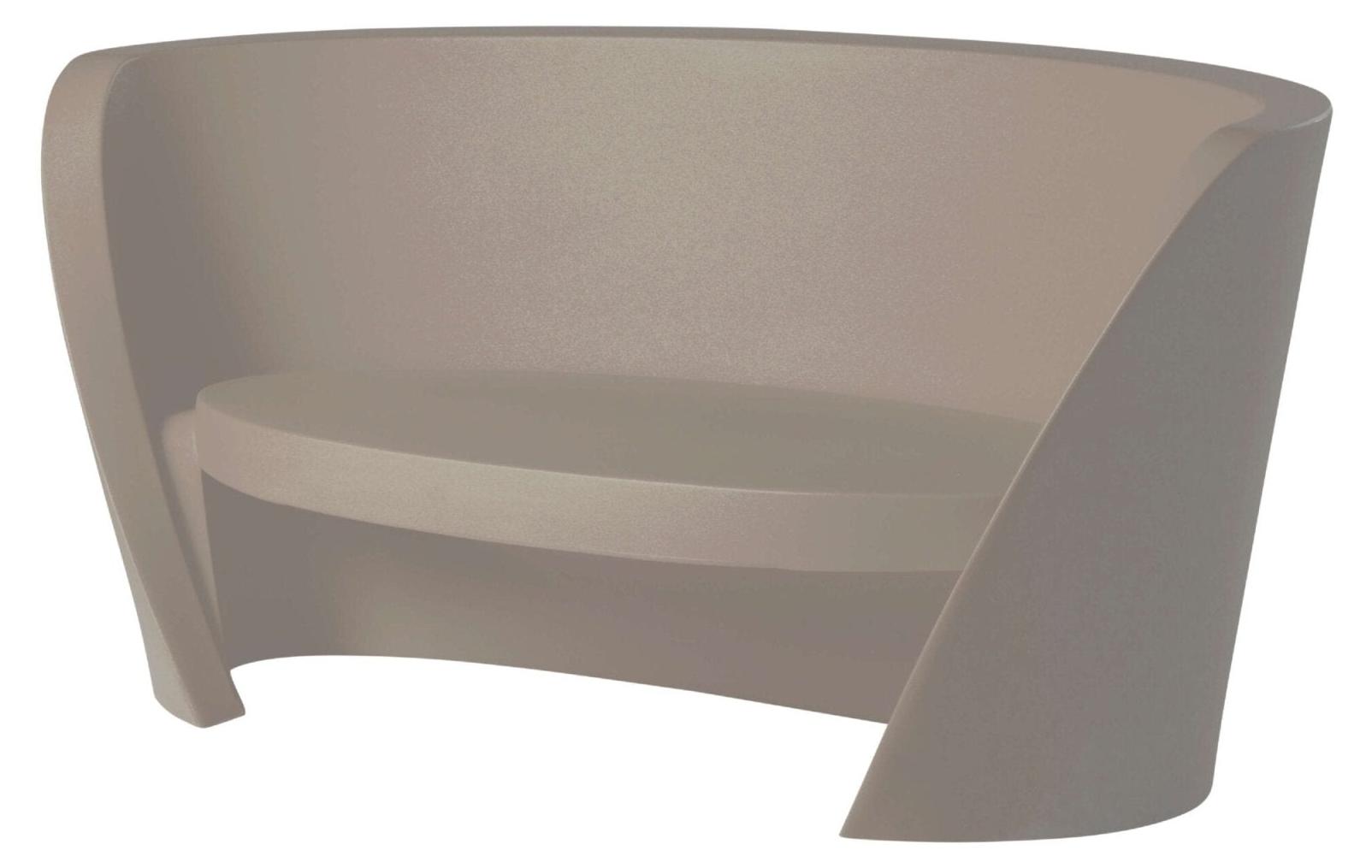 Moderner Outdoor- und Gartensofa Slide Rap - Hellgrau