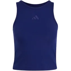 adidas Kit Small Logo Rib Tanktop Damen KS7836 - dark blue XS