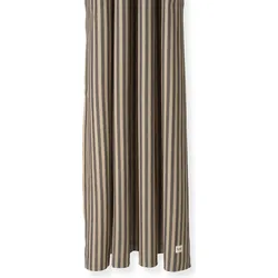 Chambray Duschvorhang gestreift schwarz-beige