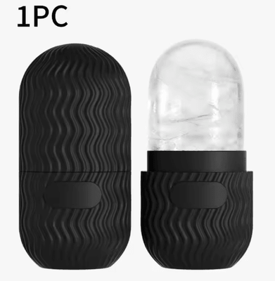 Inspire Picks Silicone Face Ice Roller Reusable Cold Therapy Beauty Tool For Refreshing Skincare black 2