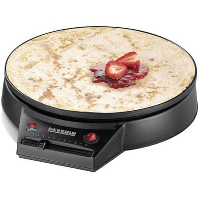 Severin CM 2198 Crépes Maker mit manueller Temperatureinstellung Schwarz