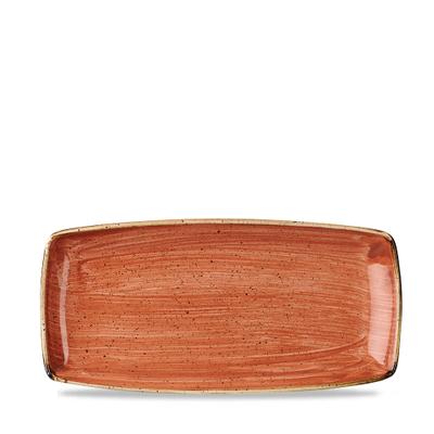 Churchill1795 Churchill Stonecast Platte rechteckig 29,5 x 14 cm, Orange
