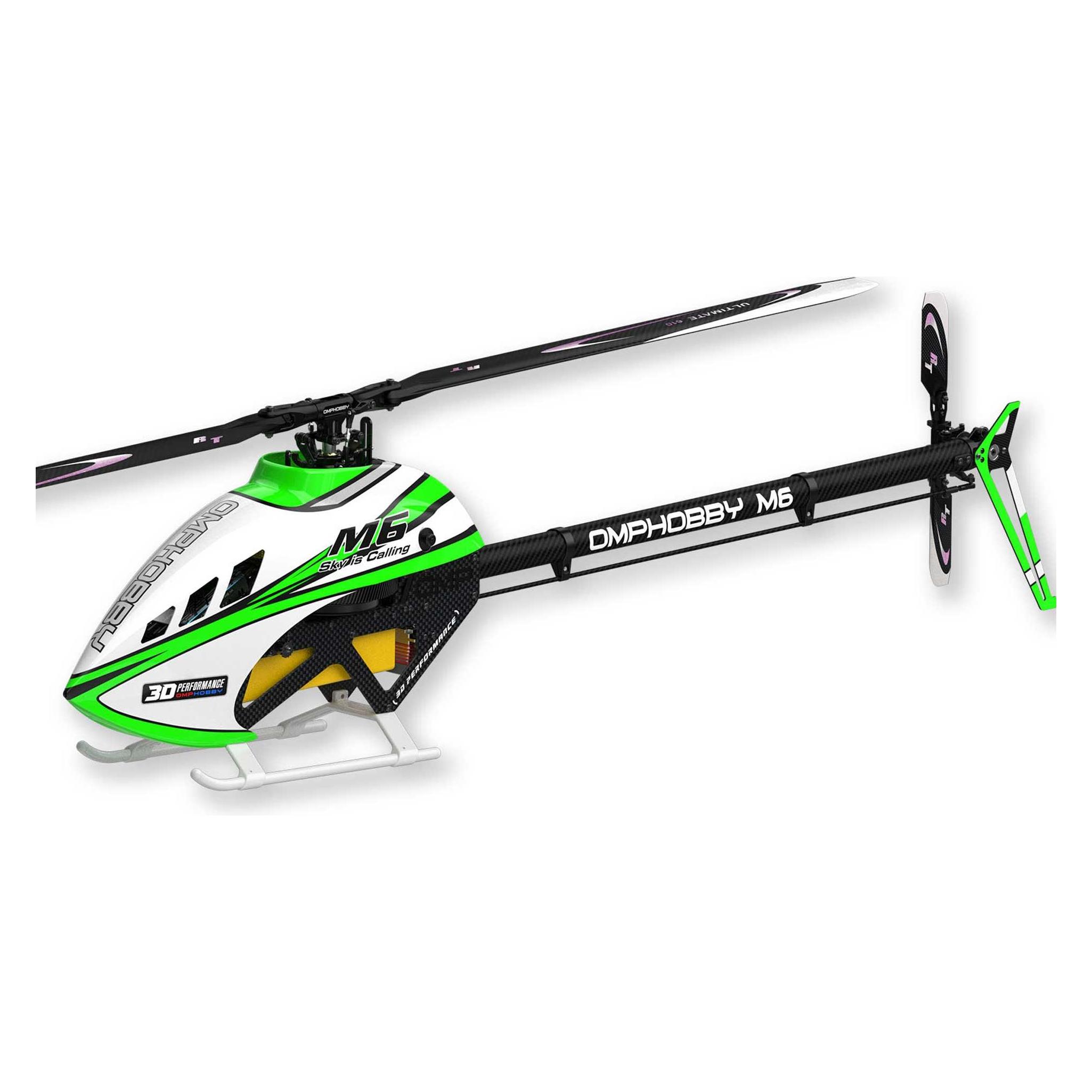 OMP Hobby Helikopter M6 Aurora-green Bausatz und Rotorblätter (OSHM607G)