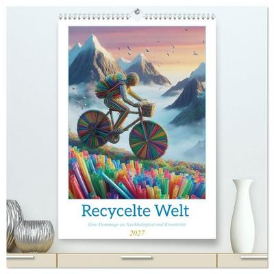 Recycelte Welt - Eine Hommage an Nachhaltigkeit und Kreativität (hochwertiger Premium Wandkalender 2027 DIN A2 hoch), Kunstdruck in Hochglanz