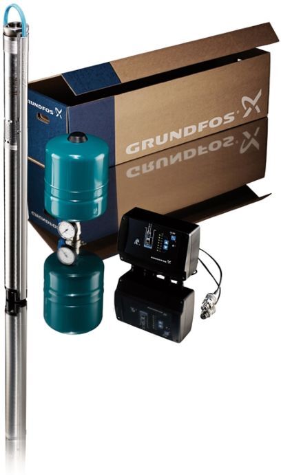 Grundfos Unterwasserpumpe 96524503 mit 40 m Unterwasserkabel 3x 1,5 qmm flach