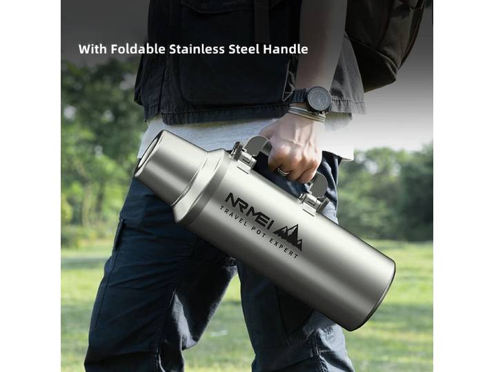 Bouteille thermos en acier inoxydable, flacon sous vide, grande capacité, pichet thermique Portable extérieur, bouteille d'eau isolée, 3,0 L, 4,0 L