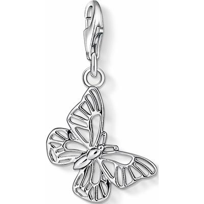 Charm-Einhänger THOMAS SABO "Schmetterling-Design", silber (silberfarben), Charms, Damen, Silber 925 (recycelt)