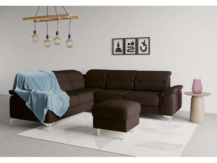 sit&more Ecksofa Sinatra L-Form, optional mit Kopfteilverstellung und Armteilfunktion