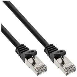 INLINE Patchkabel, F/UTP, Cat,5e, schwarz, 1m