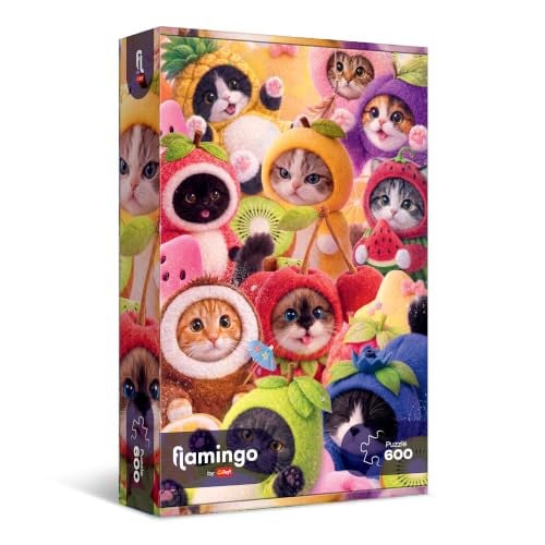 Trefl Flamingo by Trefl Fruity Kittens Puzzel - 600 stukjes