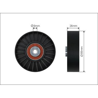 CAFFARO Umlenk-/Führungsrolle, Keilrippenriemen 1220 für Volvo RENAULT