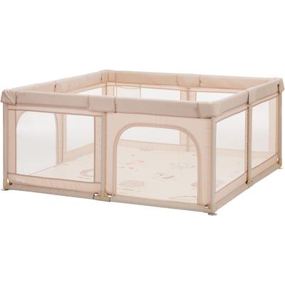 Laufgitter FILLIKID "Malta mit Boden", Baby, beige (natur), Laufställe Laufgitter, mit Transporttasche