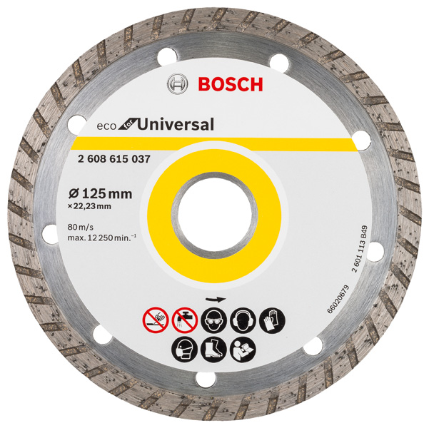 Bosch Diamanttrennscheibe Turbo Eco For Universal, 125 mm 2608615037