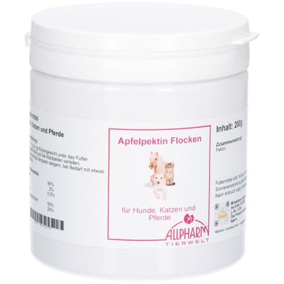 Apfelpektin Flocken f.Hunde/Katzen/Pferde 200 g Pulver