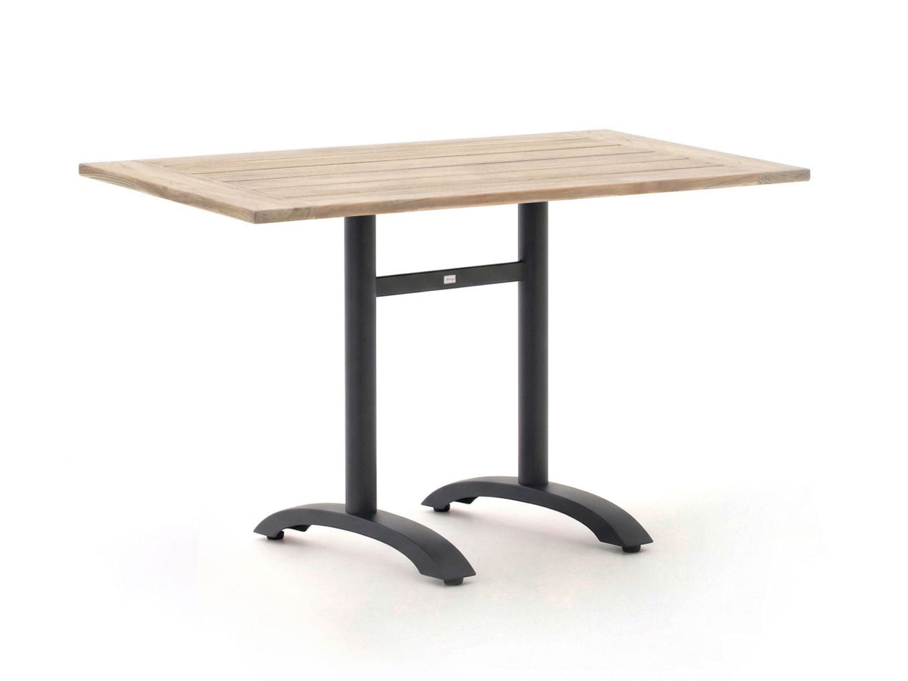 Bellagio Rechthoekige Tuineettafel van Teakhout in Grijs/Bruin