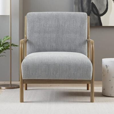 ZWYO HOSIMU "33"" Polyester Lounge Chair with Textured Upholstery and Solid Wood Frame for Living Room & Home Office"