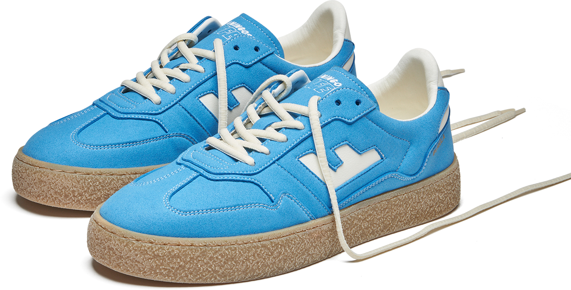 Sneaker FLAMINGOS LIFE "BURELA BOLD", Damen, Gr. 38, blau (elements water), Textil, Schuhe Sneaker elements water 38