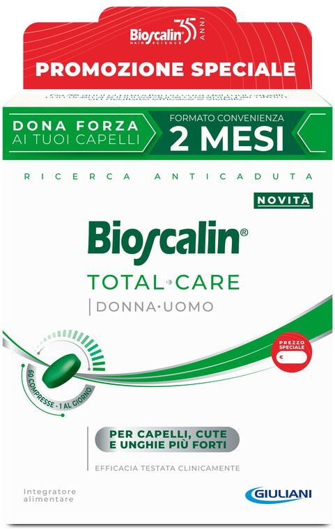 Bioscalin Total Care Uomo Donna Integratore Alimentare Anticaduta Compresse 60 PZ
