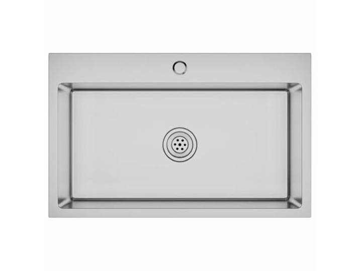 Handgefertigte Küchenspüle aus Edelstahl Satinierte Oberfläche, Kondensationsfarbe, Schalldämmung, X-Rahmen, Unterputzmontage, hängend