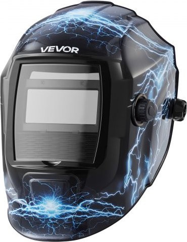 VEVOR Automatische lashelm CRIUS-serie, True Color, Solar lasmasker met 2 boogsensoren, DIN 4/9-13, Blauw