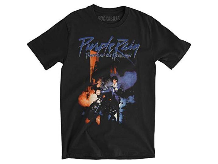 T-Shirt # S Black Unisex # Purple Rain