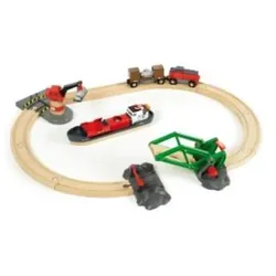 BRIO 63306100 BRIO World - Container Hafen Set