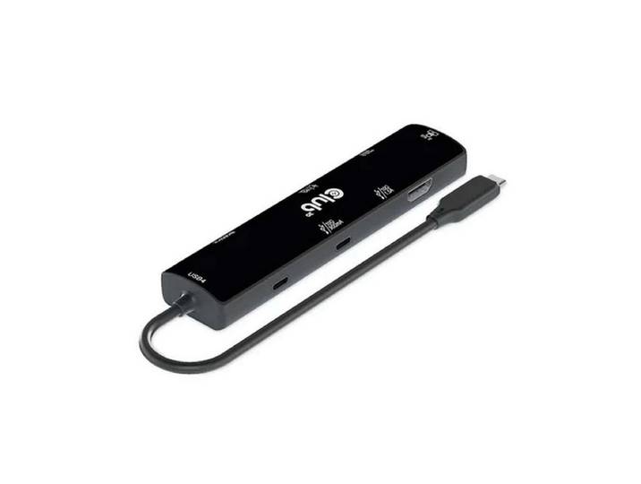 CLUB3D Laptop-Dockingstation USB4 Gen3x2 Type-C, 6-in-1 Hub with HDMI 8K60Hz or 4K120Hz