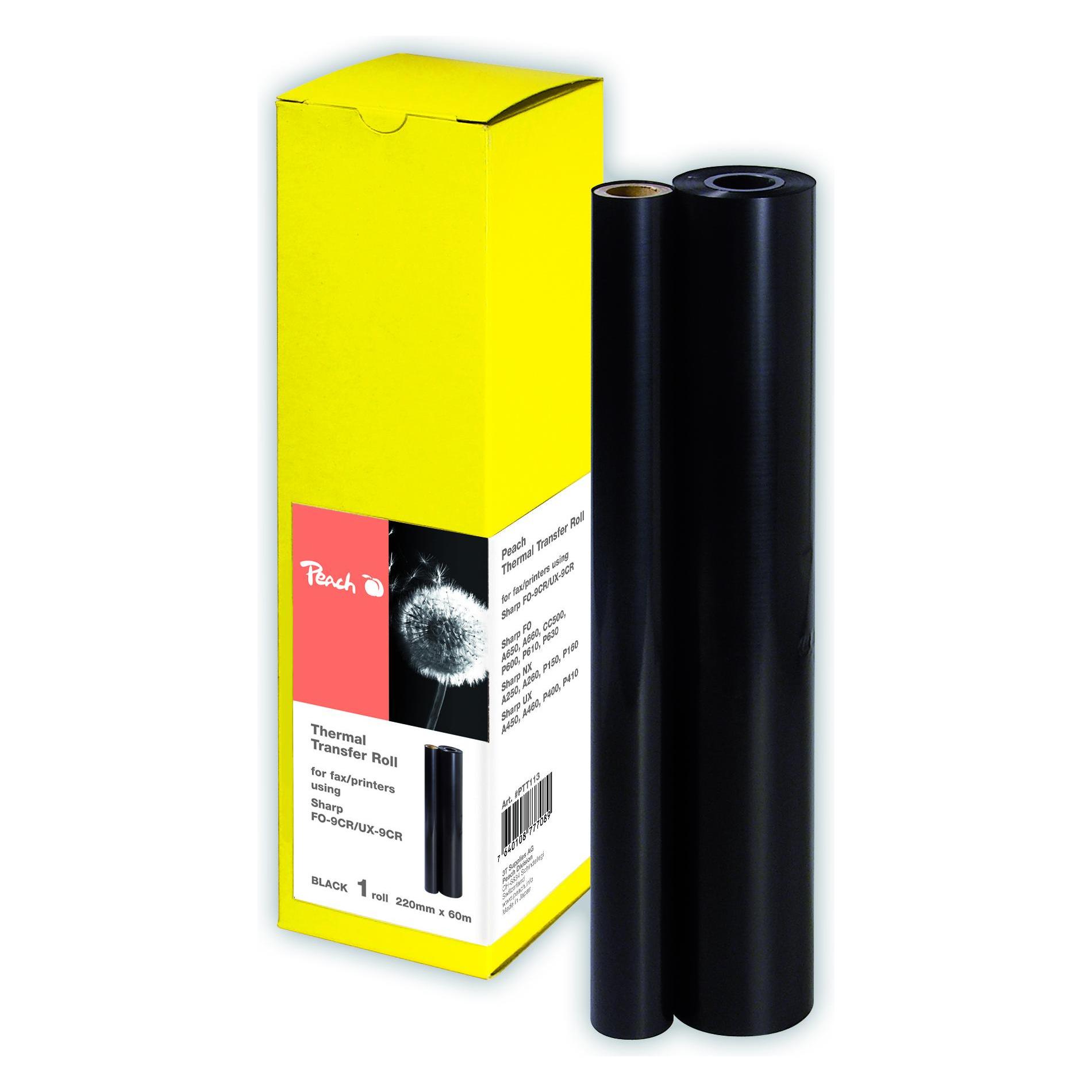 Peach Thermal Transfer Rolle ersetzt Sharp FO-9CR (33053392)