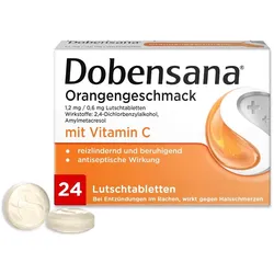 Dobensana Orange 1,2mg/0,6mg 24 St Lutschtabletten