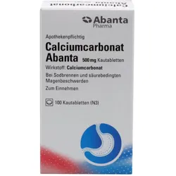 Calciumcarbonat Abanta 500 mg 100 St