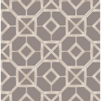 A-Street Prints Livia Mauve Trellis Wallpaper