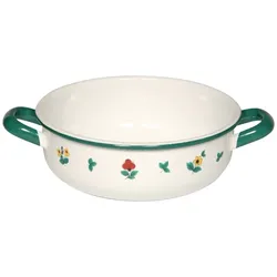Riess Bauernschüssel Ø18cm Gmundner Streublumen Emaille
