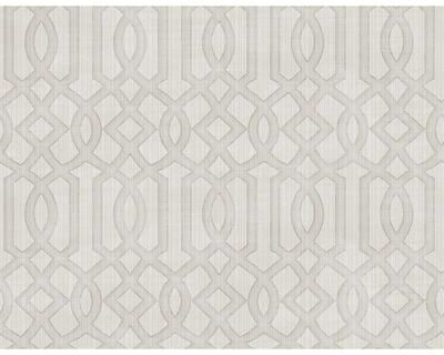 Seabrook Designs Gretel Geometric Lattice Unpasted Wallpaper