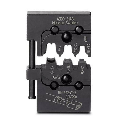 Phoenix Contact CRIMPFOX-M SC 6/DIE 1212085 Crimpgesenk Unisolierte Flachsteckhülsen 0.5 bis 6 mm² Passend für Marke (Zangen) Phoenix Contact 46