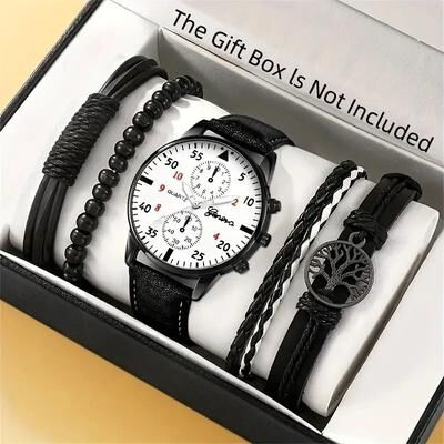 Uplifted Goods Modern Mens Watch And Bracelet Set g