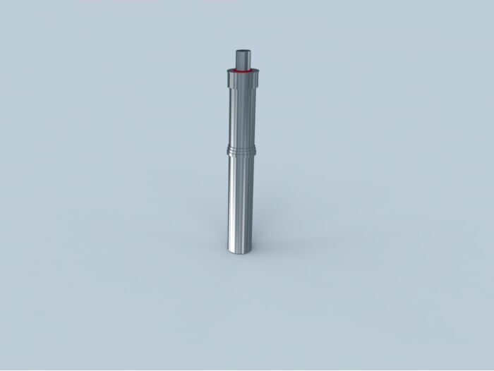 Bertrams Polyline LAS Dachaufsatz 41DAVA400-60 DN 60, 400 mm über Dach, Edelstahl