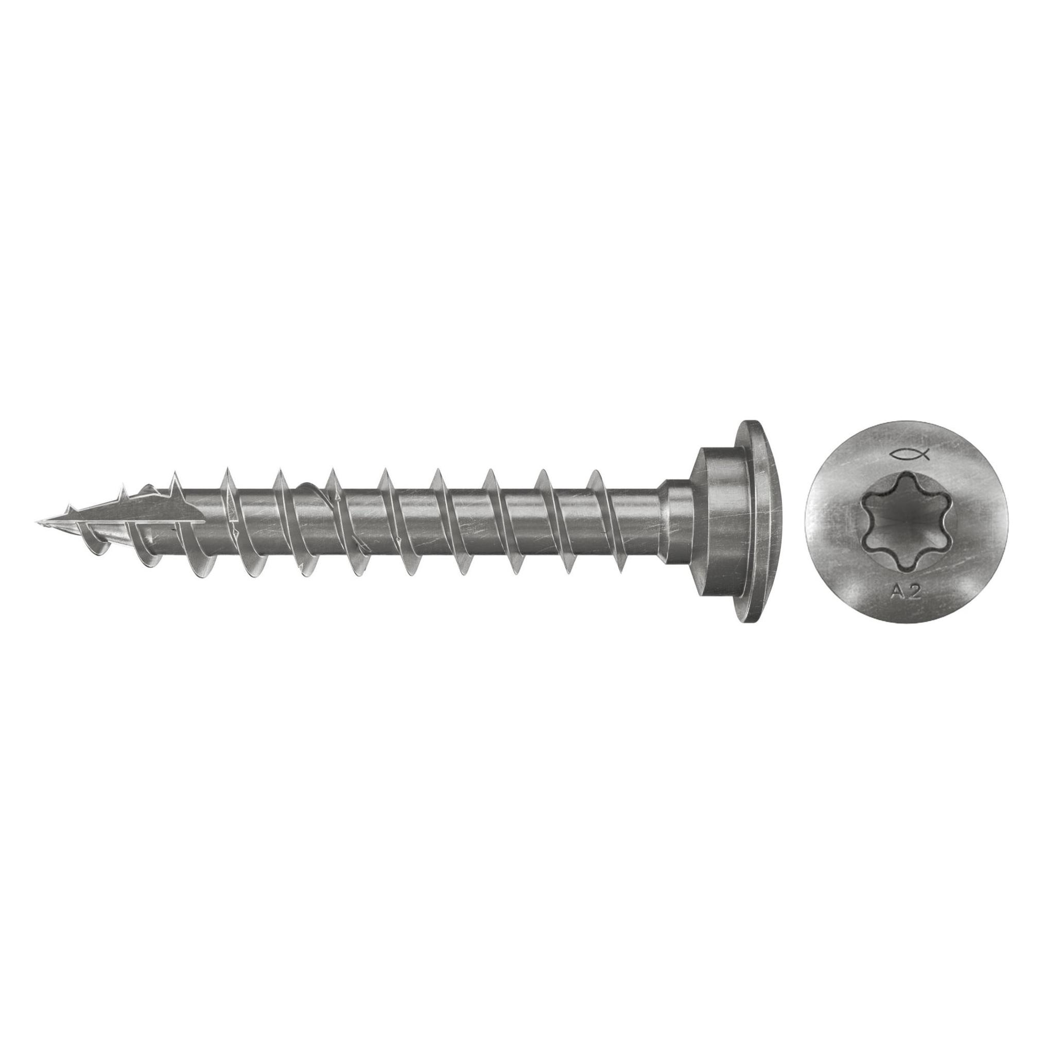 Fischer Pfostenschraube 7,0x50 LZ TX VG A2 50 (660704)