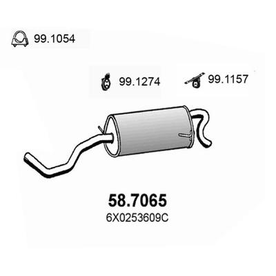 ASSO Endschalldämpfer 587065 für VW