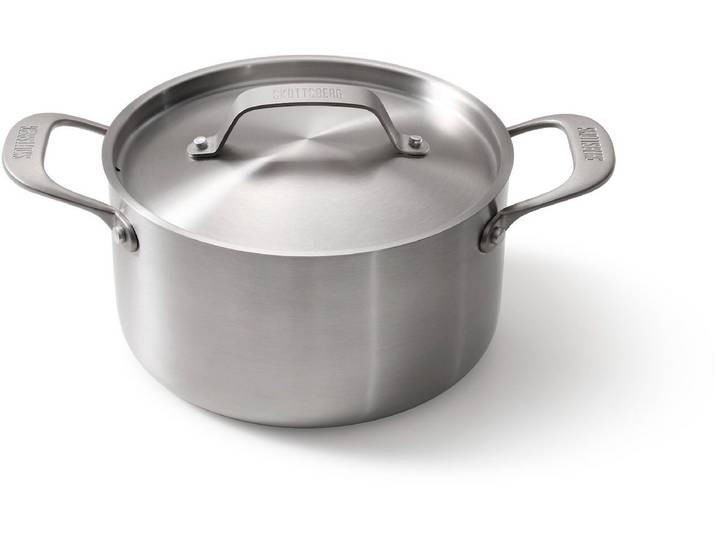 Skottsberg - Kookpan met deksel - Stainless Steel - 20 cm - 3\,3 L - Inductie - Ovenbestendig - RVS - Alle warmtebronnen