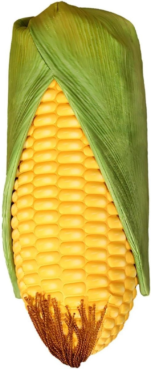 Pluche Maïs Kussen - Decoratieve Rauwe Maïs Pop voor in huis - 650 g