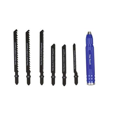 PEBARO M60 - Feilenset mit Alu-Handhalter, Sägen-Set für weiche Materialien