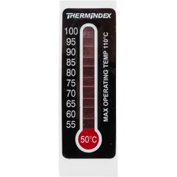 Brady Temperaturanzeigendes Etikett, Thermometer, Thermometer + Hygrometer, Rot, Schwarz