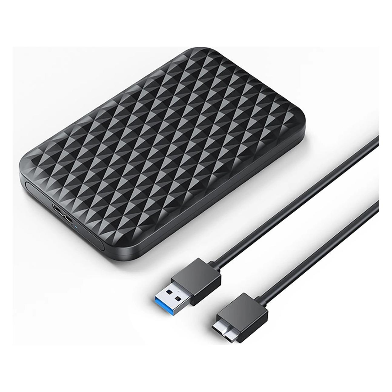Orico 2520U3-V1 2,5" HDD/SSD USB Micro-B 5Gb/s Festplattenlaufwerk - Schwarz (2520U3-V1-BK-EP)