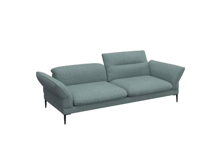 FLEXLUX 3-Sitzer Salino, Funktionssofa, Relaxsofa, Sofa mit Arm- und Kopfteil-Verstellungen, Kaltschaum & Stahl-Wellen