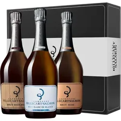 Champagner Billecart Salmon - Mit Etui Exception - 3 Flaschen