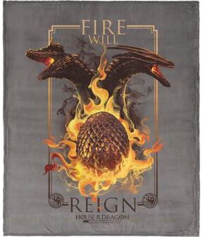 Northwest Warner Brothers House of the Dragon Silk Touch Throw Blanket