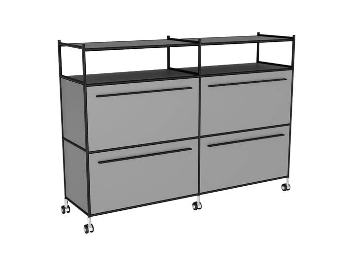 Sideboard Cubo grau Metall B 155 H 105 cm