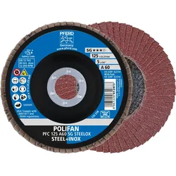 PFERD TOOLS POLIFAN Fächerscheibe PFC konisch SG STEELOX Stahl/Edelstahl - 67706125